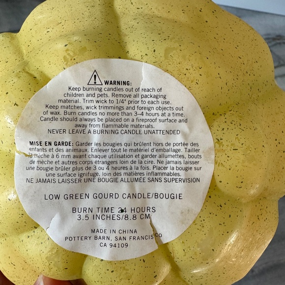 Pottery Barn Pumpkin Candles - Picture 3 of 3